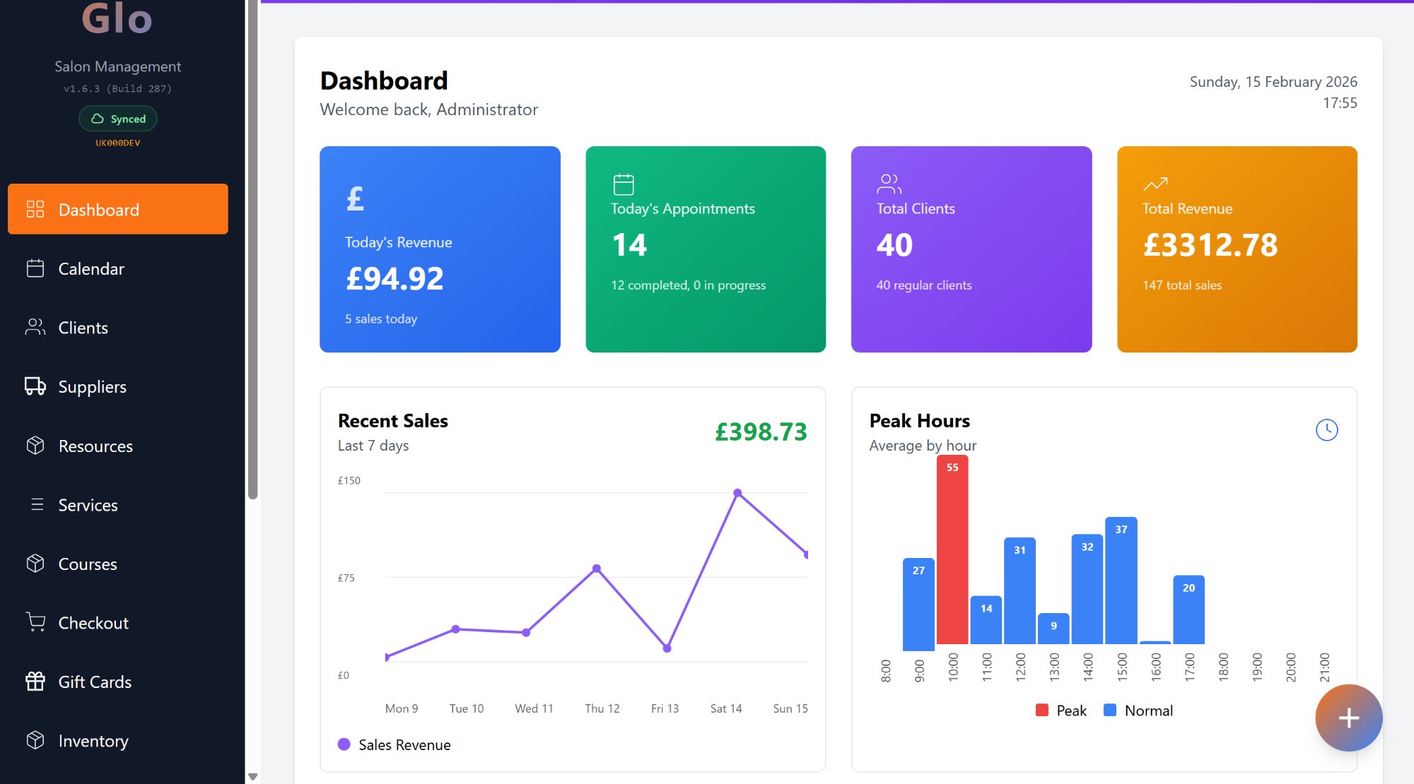 Glo Dashboard
